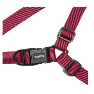 Harnais de luxe Soft Walk pour chats, tailles S, M, XL, en nylon et polyester respirant, couleur bordeaux unie, gilet simple et élégant pour l'extérieur - Product Image 2