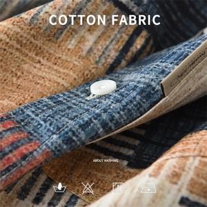 เสื้อแขนยาวลำลองสไตล์ญี่ปุ่นสำหรับผู้ชายเสื้อผ้าผู้ชายพิมพ์ลายเสื้อคอตตอนเสื้อทรงหลวมใส่ได้ทุกวันสำหรับฤดูใบไม้ผลิ - Product Image 4