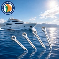Goupille fendue à ressort marine en acier inoxydable 4x75mm pour gréement, bateaux, yachts et accessoires de quincaillerie nautique