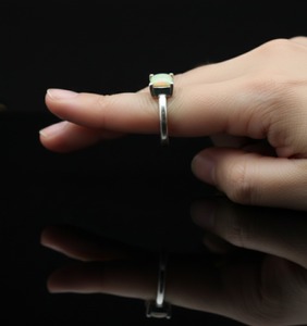 Bague de mariage vintage pour femme en argent sterling 925, opale éthiopienne naturelle AA, certifiée par un tiers, cadeau, vendeur indien - Product Image 5