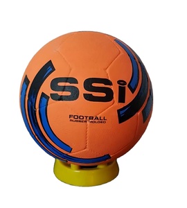 Ballon de football en caoutchouc durable à haute rétention d'air, construction longue durée, grande adhérence, style de logo imprimé pour les loisirs d'entraînement sportif - Product Image 3