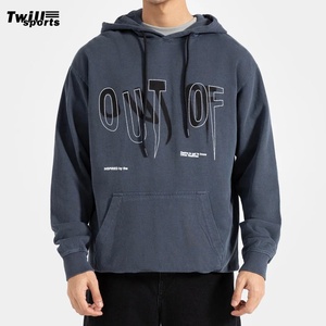 Sweat à capuche streetwear personnalisé pour homme en coton respirant, pull-over uni décontracté style hip-hop TWILL SPORTS 2026, haute qualité sur mesure - Product Image 4
