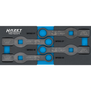 Juego de llaves de boca Hazet de 4 piezas con superficie de impacto estriada - Product Image 2