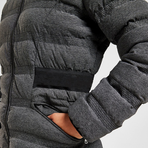 Nouvellement fait entièrement personnalisé tricoté doudoune femmes respirant à capuche hiver 100% Polyester OEM Service - Product Image 5