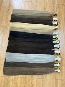 Extensiones de cabello eslavo virgen 100% al por mayor, cabello humano fuerte de Color negro Natural para exportación a granel - Product Image 2