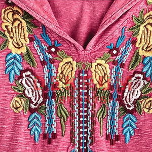 Sudaderas con capucha bordadas de manga larga para mujer, transpirables, fáciles de moda para adultos, último diseño, sudaderas con capucha bordadas para mujer - Product Image 3