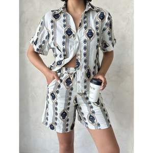 กางเกงขาสั้นปักลายสำหรับผู้หญิง - Product Image 3