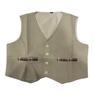 New xu hướng linh hoạt Patterned cổ điển vest đơn ngực không tay áo ghi lê cho nam sinh trung học
