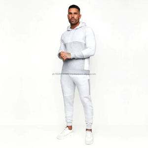 Conjunto Deportivo para Hombre, Sudadera con Capucha de Alta Calidad, Manga Larga Informal, 100% Poliéster, Conjunto Deportivo de Dos Piezas con Cremallera Completa y Diseño Personalizado - Product Image 1