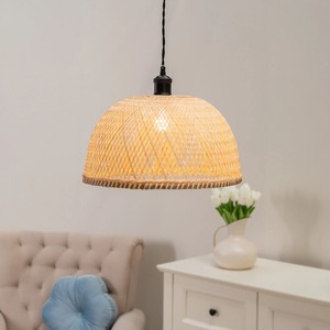 Lustre en bambou artisanal le plus vendu pour les chambres suspendues pendentifs au plafond naturel - Product Image 5