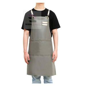 Delantales de peluquero de cuero PU profesional unisex con bolsillos Material de algodón y mezclilla cómodo - Product Image 4