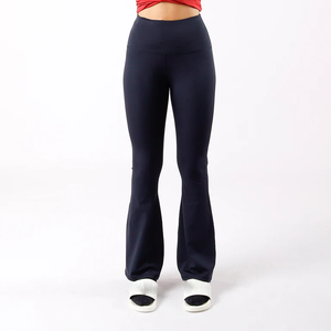Leggings décontractés pour femmes à taille haute, extensibles, doux, à taille élastique, longueur totale, leggings unis, coupe slim, extensibles - Product Image 1