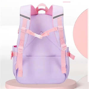 Orthopedic <b>School</b> <b>Backpack</b> for Girls Fashionable Character Pattern <b>Waterproof</b> Oxford Material Polyester Lining Zipper Closure - Product Image 4