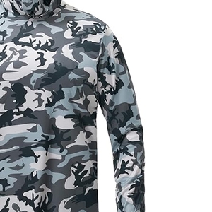 Upf50+ Clothes Long Sleeve Quick Dry Breathable Hooded Uv Protection Custom Sublimation - Product Image 3