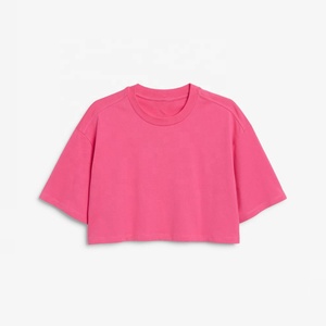T-shirt surdimensionné personnalisé de haute qualité pour femmes Meilleur grossiste Vêtements décontractés de grande taille Vente à chaud Motif solide - Product Image 5