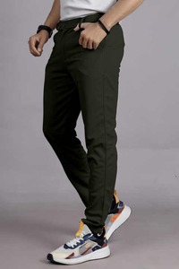 Pantalon de golf performance pour hommes coupe active taille haute tissu de toile respirant séchage rapide confort pour la marche bureau usage décontracté - Product Image 2