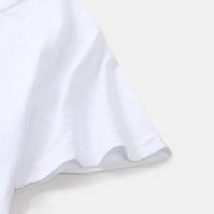 Camiseta personalizada con estampado de Dtf azul para hombre, Camiseta de algodón informal con estilo para ropa de calle y venta al por mayor - Product Image 3