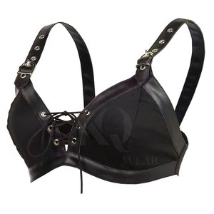 Soutien-gorge en cuir tendance pour femme, grande taille, léger, respirant, extensible, avec logo frontal, pour la nuit, maintien élevé, écologique, séchage rapide - Product Image 4