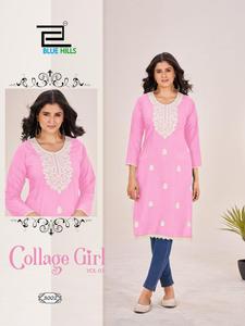El rayón Kurti más demandado de Maruti Fashion con trabajo de bordado y corte lateral, ropa india y pakistaní - Product Image 6