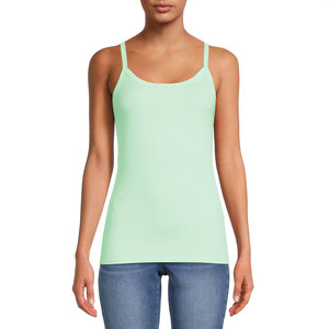 Hot Selling Women's SS Tank <b>Top</b> New Arrival Breathable 89% Polyester Knit Jersey Fashion Strap Workout <b>Top</b> Popar Sport/Fitness - Product Image 1