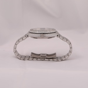 Iced Out Hip Hop Moissanite Reloj de lujo VVS Movimiento mecánico Pasando Diamond Tester Reloj para estilo masculino - Product Image 2