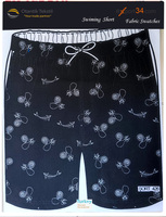 Shorts de bain décontractés écologiques pour hommes, taille mi-haute, séchage rapide, en nylon/spandex, avec cordon de serrage, style boardshorts 3D