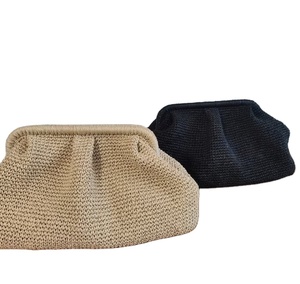 Bolso de Playa de Paja con Correa de Cuero, 50% de Descuento, Bolsos de Playa de Macramé, Directo del Proveedor Indio - Product Image 1