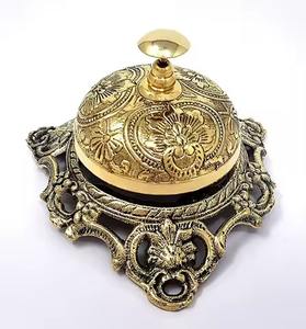 Campana de Mesa Náutica de Latón para Decoración del Hogar, Campana de Escritorio de Latón, Campana de Llamada para Oficina, Mostrador de Hotel, Campana Decorativa, Regalo - Product Image 1