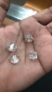 Cristal de diamant naturel Herkimer, pierre de quartz brute à double terminaison pour la fabrication de bijoux, cristal de guérison d'Inde - Product Image 4