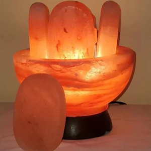 High-Grade 100% Pure Natural Pink Himalayan Salt Lamp Luxury Table Lamps Carved Love Style Good Material Design for Decoration - Product Image 5
