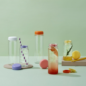 ขวดน้ำพลาสติก Ohbottle ดีไซน์เกาหลี พิมพ์ลายซิลค์สกรีน ทนทาน เหมาะสำหรับใช้เป็นของแจก ขนาด 350 มล. 500 มล. 700 มล. มี 14 สี - Product Image 1