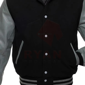 Giacca Varsity con Cappuccio Personalizzata di Alta Qualità con Logo e Design Personalizzati Fornitura di Fabbrica - Product Image 5