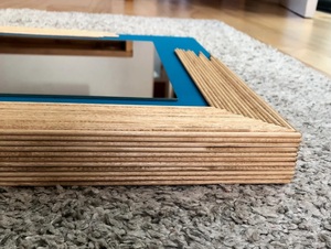 Espejo de pared de madera rústico moderno hecho a mano con diseño de resina fuerte MDF Back Bone Inlay Craft para interiores de bodas vintage - Product Image 4