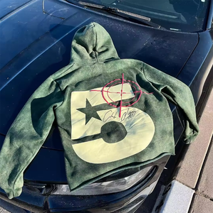 Sudaderas con Capucha Personalizadas con Logotipo Bordado, de Felpa de Algodón, con Estampado Puff, Unisex, Gruesas, Cómodas, Elegantes, Cortas y Holgadas - Product Image 3