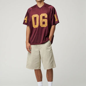 Camisetas de Fútbol Americano Modernas al por Mayor, 100% Poliéster, Diseño Personalizado, Bordado, Impresión por Transferencia de Calor, Cortas y Transpirables - Product Image 1