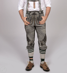 กางเกงหนังแพะแท้สำหรับผู้ชาย - Product Image 2