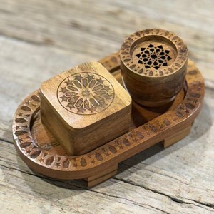 Handmade Wooden Bakhoor <b>Burner</b> Carved Wooden Bakhoor <b>Burner</b> Teak <b>Wood</b> Bakhoor <b>Burner</b> - Product Image 1