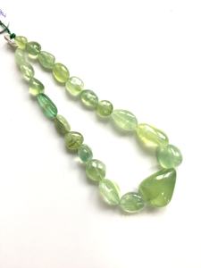 Cuentas Sueltas de Prehnita Natural para la Elaboración de Joyería Fina, Collar de Piedras Preciosas - Product Image 2