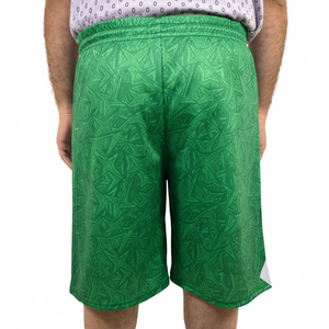 กางเกงขาสั้นผู้ชายไซส์ใหญ่ ผ้าตาข่ายโพลีเอสเตอร์เนื้อแน่น ระบายอากาศ แห้งเร็ว มีเชือกผูกเอว บริการ OEM มีกระเป๋า - Product Image 2