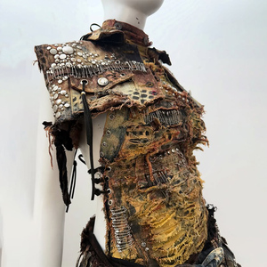 Conjunto de Dos Piezas para Mujer DIZNEW, Ropa Urbana Personalizada Estilo Y2K, Jeans con Pedrería, Falda Vaquera, Conjuntos de Mezclilla para Mujer - Product Image 3