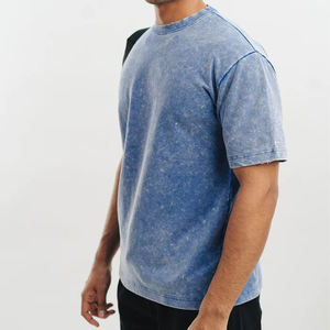 Camiseta de Hombre de Algodón 100% Suave, Lavado Ácido, Corte Holgado, Material Suave, Precio Bajo, Nueva Llegada, Buena Calidad - Product Image 3