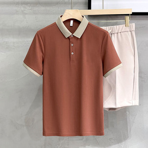 OEM logo personnalisé broderie imprimé design été nouveau polo en coton hommes mince lâche hommes polos à manches courtes - Product Image 4