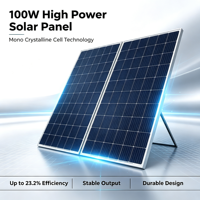 Panneau solaire mono haute efficacité 200W, étanche IP67, DC1500V, MC4 vers XT60 Anderson pour camping-car, marine, hors réseau
