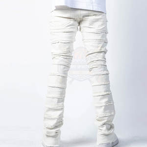 กางเกงทรงบานขาบานผู้ชายสไตล์ใหม่ น้ำหนักเบา ผ้าฝ้าย 100% คุณภาพพรีเมียม สีเข้ม - Product Image 3