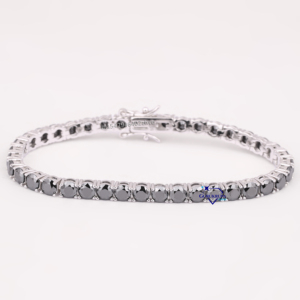 Pulsera de Diamantes Moissanite de Oro de 14kt de Alta Calidad, Joyería Elegante y con Estilo, con Brillo Deslumbrante para Fiestas - Product Image 1