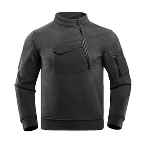 Jersey de alta calidad, Sudadera con capucha de gran tamaño para adultos, chaqueta de lana con diseño a cuadros para hombre con bordado de logotipo personalizado con cuello con capucha - Product Image 4