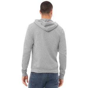 Nouvelle arrivée Bella Canvas : sweat à capuche unisexe imprimé, en polyester/coton écologique, coupe-vent, fermeture éclair, pour l'hiver - Product Image 3