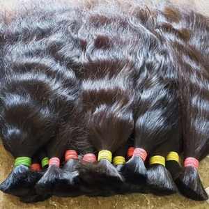 Extensiones de cabello humano virgen indio crudo Paquetes sin procesar y cierres de doble estiramiento de alta calidad Temple - Product Image 5