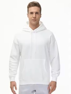 Sweats à capuche 100% coton imprimés personnalisés pour hommes doux et confortables sweats à capuche vierges Logo décontracté couleur unie hiver toutes les tailles disponibles - Product Image 2