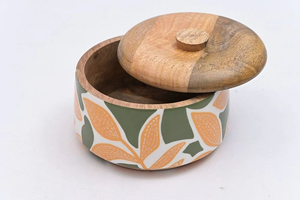 Elegante Tarro de Almacenamiento de Madera con Tapa Hermética, Capacidad de 150 ml, Recipientes de Almacenamiento de Alimentos para Condimentos, Tapa de Regalo - Product Image 3